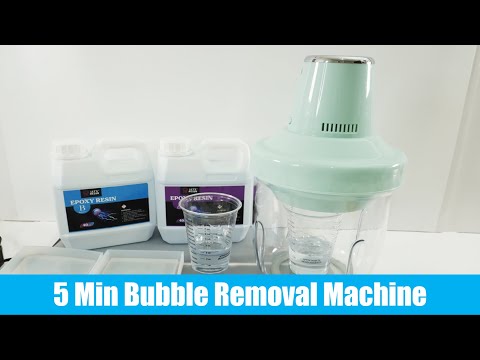 Remove Bubbles from Resin with Vacuum Degassing Machine Experiment