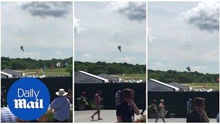 Blimp at U.S. Open golf tournament crashes - Daily Mail