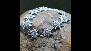 Edelweiss Flower Bracelet Alpine Flower