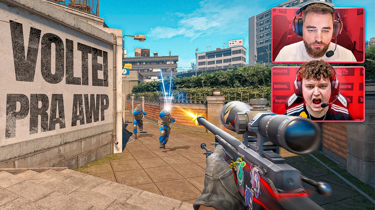 peguei a AWP de volta... FALLEN E YEKINDAR AMASSAM COMPLETAMENTE UM PUG DE ALTO NÍVEL NA OVERPASS