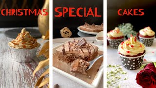 Christmas Special Cakes recipes. 7 different varieties of Cakes Recipes