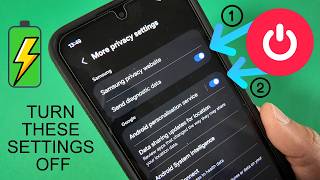 Samsung settings to save your battery, turn these two settings off #samsungtips #androidtips