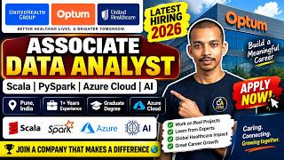 Optum Hiring 2026 🔥 Associate Data Analyst | Scala | PySpark | Azure | AI | Pune | 1+ Yrs screenshot 2