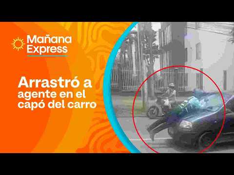Conductor arrastró a un agente de tránsito sobre el capó de su carro en Pereira