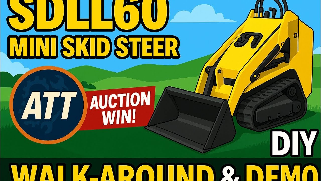 2025 SDLL60 Chinese Mini Skid Steer Walk-Around & Short Operation Demo