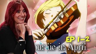 BLIND WATCHING YOUR LIE IN APRIL! | Episodes 1-2 REACTION
