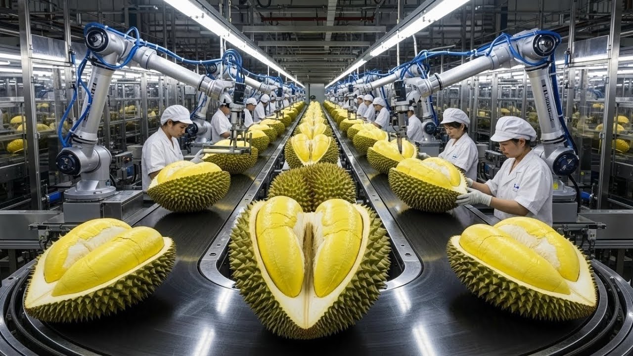Inside a Durian Processing Factory | From Fresh Harvest to Frozen ...