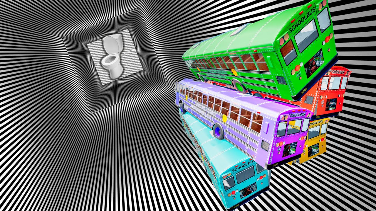 TOP 100 Bus Crashes You Can’t Survive – BeamNG Drive School Bus Crash Test