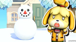 Snowman Fail... | Isabelle Plays: Animal Crossing New Horizons