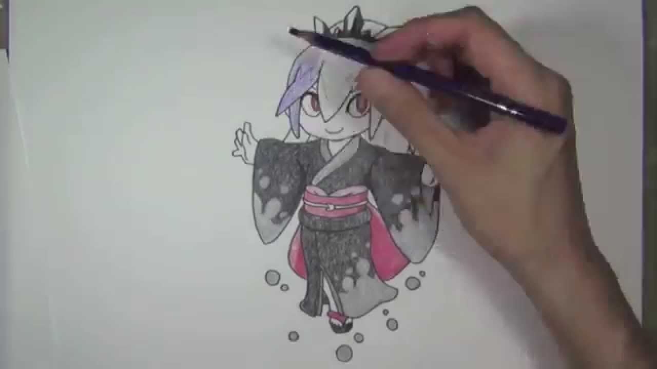 妖怪ウォッチ 百鬼姫のかわいい絵イラストを描いてみた Youtube