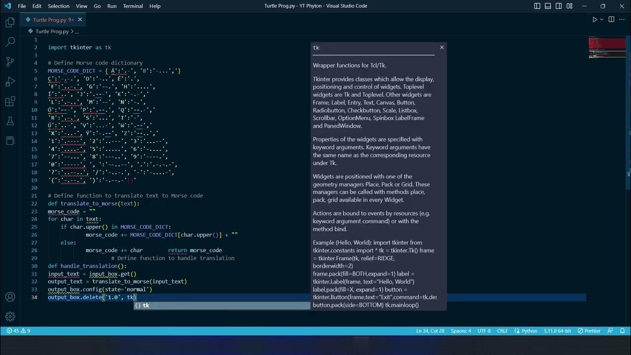 Building an English to Morse Code Translator with Python and Tkinter ...