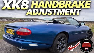 Jaguar XK8 Handbrake adjustment and dead pedal removal