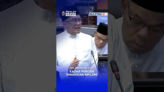 BELANJAWAN 2027 | Kadar Pencen Terendah Akan Dinaikkan Daripada RM1,000 Kepada RM1,350 Sebulan