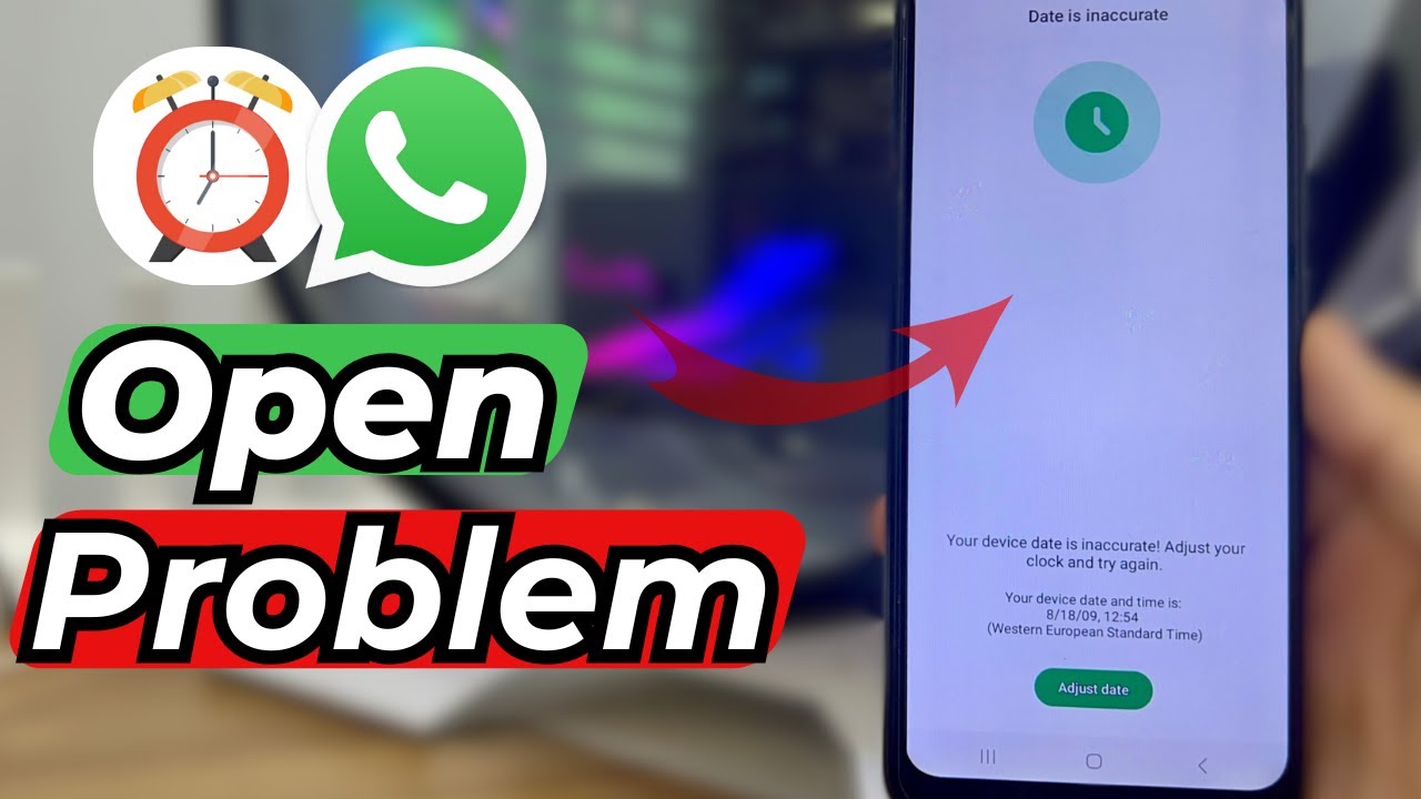 Whatsapp Adjust Date Problem Solve || Fix Your Phone Date is inaccurate Adjust