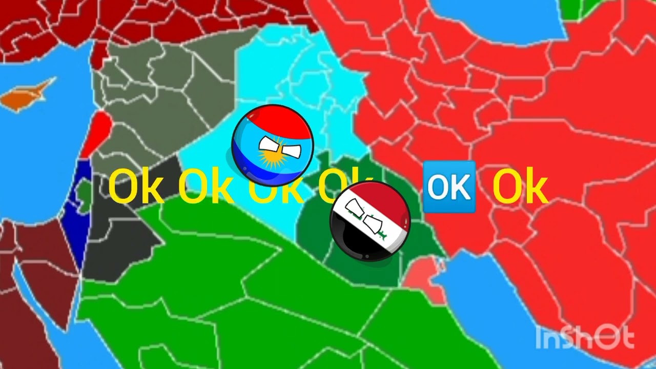 Countryballs Iran 🇮🇷 VS Kurdistan Region And Next Iraq 🇮🇶 VS Kurdistan Region And Next Morocco 🇲🇦