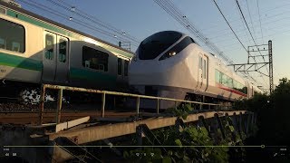 常磐線至近距離高速通過シーン集（金町、松戸間）E657系 E531系 E231系 209系1000番台 E233系2000番台  メトロ16000系 小田急4000系 EF65等