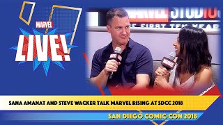 Marvel Rising: Initiation Executive Producers Sana Amanat and Steve Wacker Live at SDCC 2018