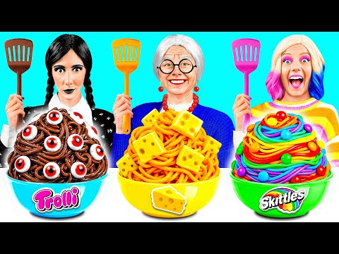Wednesday vs Grandma Cooking Challenge | Crazy Kitchen Situations by Fun Teen