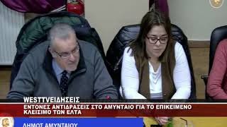 ENTONEΣ ΑΝΤΙΔΡΑΣΕΙΣ ΣΤΟ Δ.Σ ΑΜΥΝΤΑΙΟΥ ΓΙΑ ΤΑ ΕΛΤΑ - ΠΑΡΕΜΒΑΣΕΙΣ ΛΙΑΣΗ ΚΑΙ ΔΗΜΟΤΙΚΩΝ ΣΥΜΒΟΥΛΩΝ