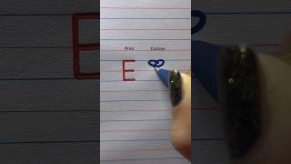E print cursive handwriting