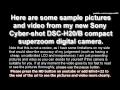 Sony Cyber-shot DSC-H20 Camera Sample Pictures and Video