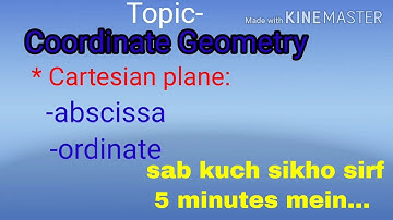 coordinate geometry class 9 chapter 3/cartesian plane