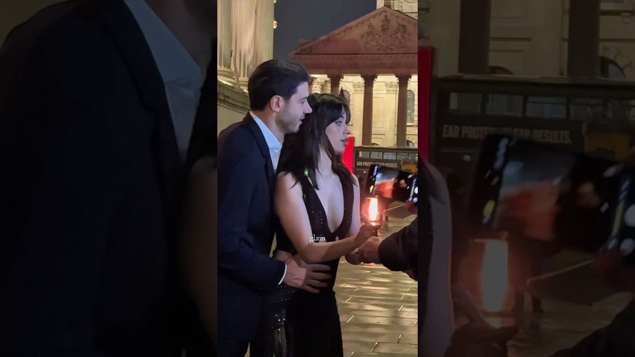 camila cabello and her boyfriend henry chalhoub today in london at the 2025 BAFTA pre party