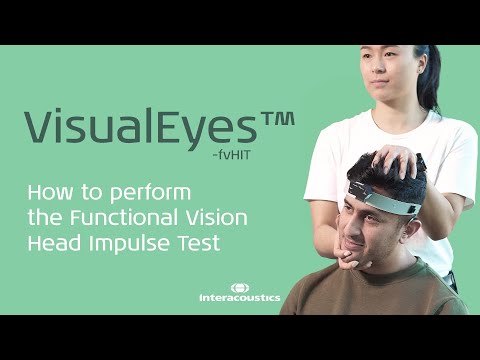 VisualEyes™ | How to perform the Functional Vision Head Impulse Test (fvHIT™) - video from Interacoustics