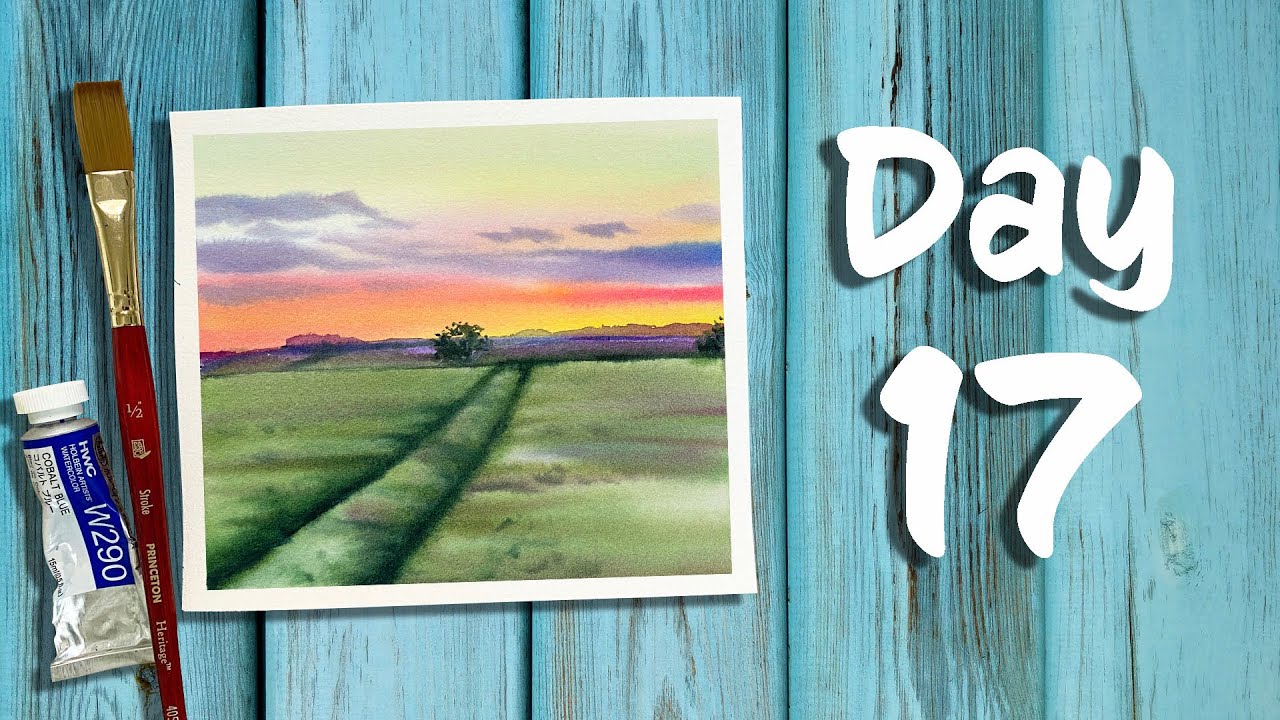 Day 17 of 21 days of Summer | Farmland Painting Real Time