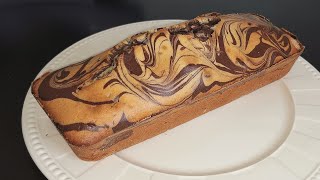 comment réaliser un superbe cake marbré vanille chocolat