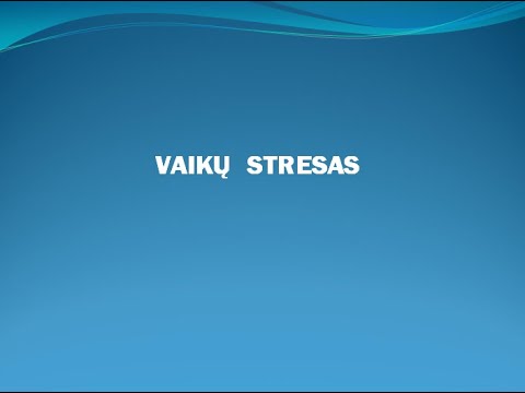 Video: Kaip Apsaugoti Vaiką Nuo Nervinio Streso