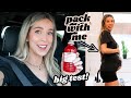GESTATIONAL DIABETES TEST + BABYMOON PACK WITH ME (contraction update!) | leighannvlogs