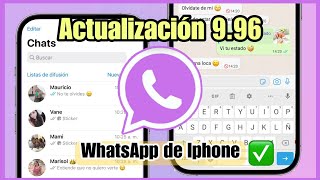 Nuevo WHATSAPP Estilo IPHONE en ANDROID 2024 ✅ Última Versión 9.96🔥 by Marisol Sanchez 37,555 views 3 months ago 4 minutes, 3 seconds