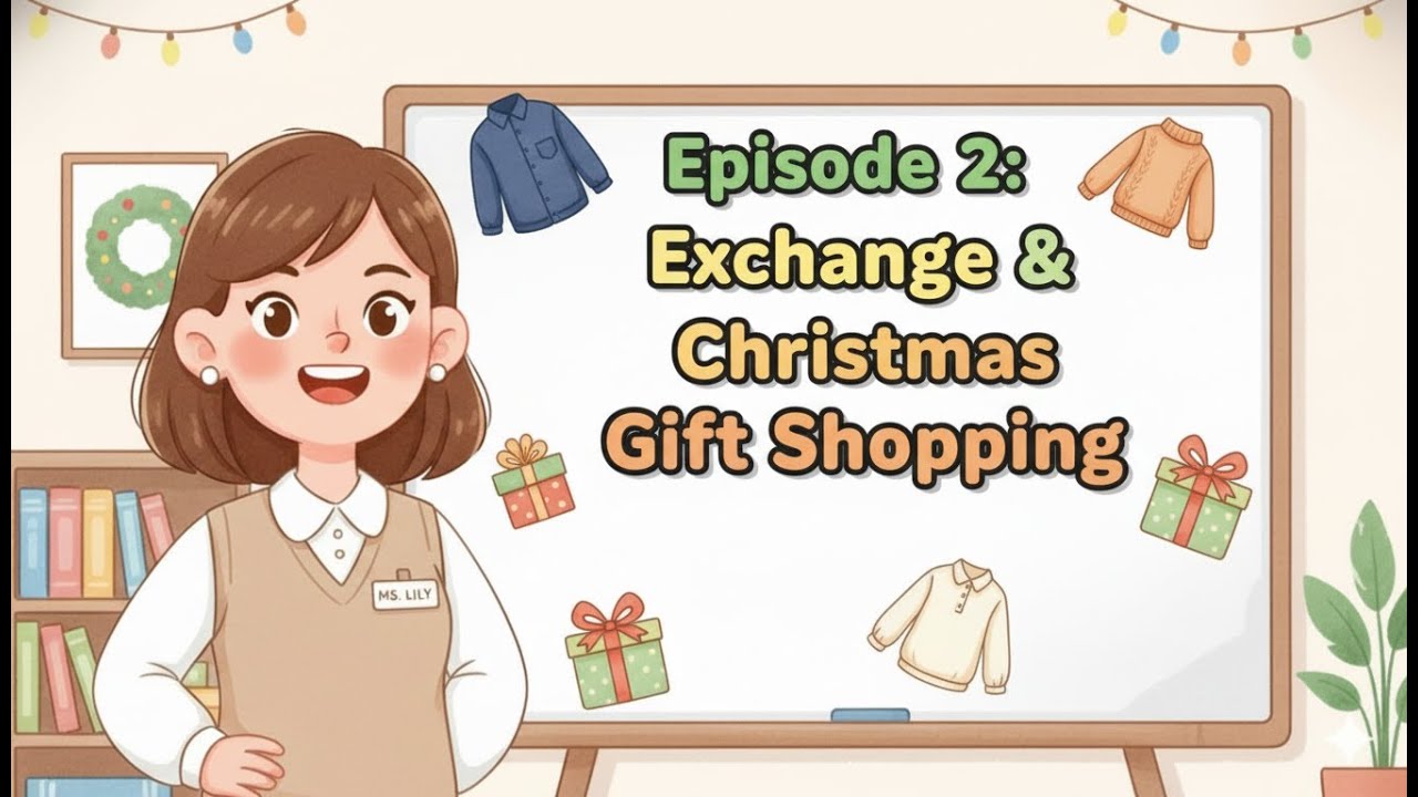 «Эпизод 2. Обмен подарками и покупка рождественских сувениров — Настоящие разговоры на английском...