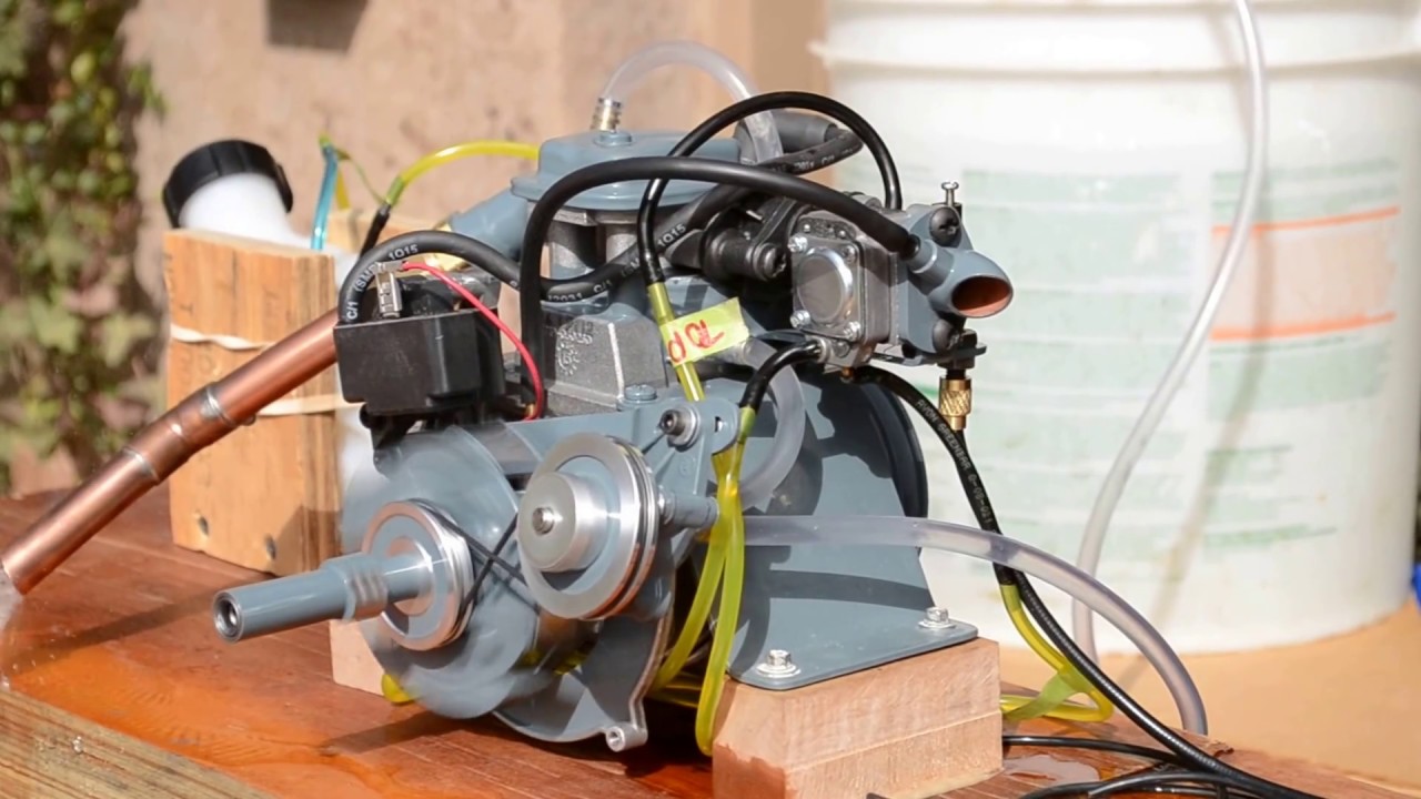 homemade engine water cooled 4 stroke weed wacker YouTube