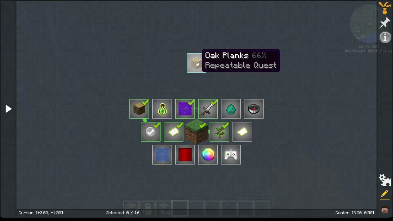 FTBQuests 1.20, 44: Chapter Defaults