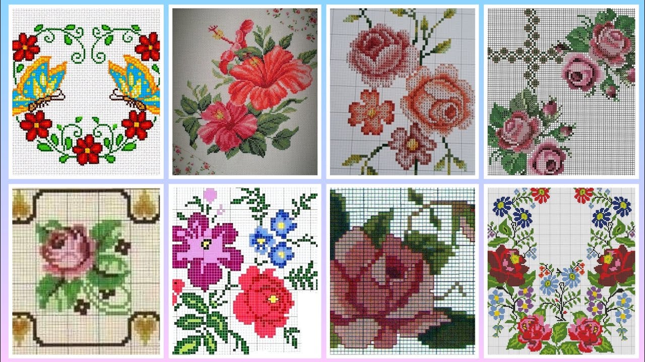 #1 Stunning & Elegant Cross stitch patterns/Charsuti Embroidery Design Ideas Hand made Embroidery