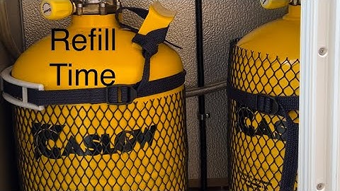 Our Motorhome- Re-filling our Gaslow LPG for the first time