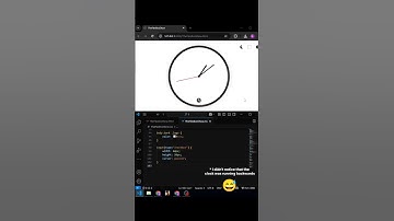 Animated Clock Using HTML/CSS! 🤯