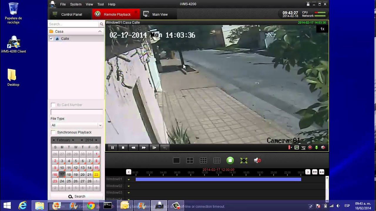 IVMS4200 Ver y descargar Grabaciones - YouTube