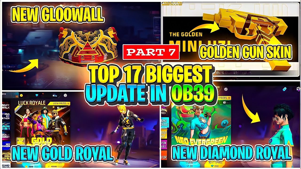 Top 5 Big Changes Of OB39 Updates Of Free Fire Battleground |🔥NEW EVO GUNS UPDATE GUN SKINS 😍| PROS