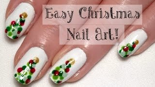 nail christmas easy nails tutorial tree