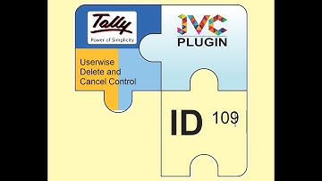 JVC Plugin for Tally - Userwise Delete and Cancel Control