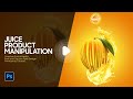 Product manipulation in photoshop  mango juice advertising poster design  photoshop tutorial