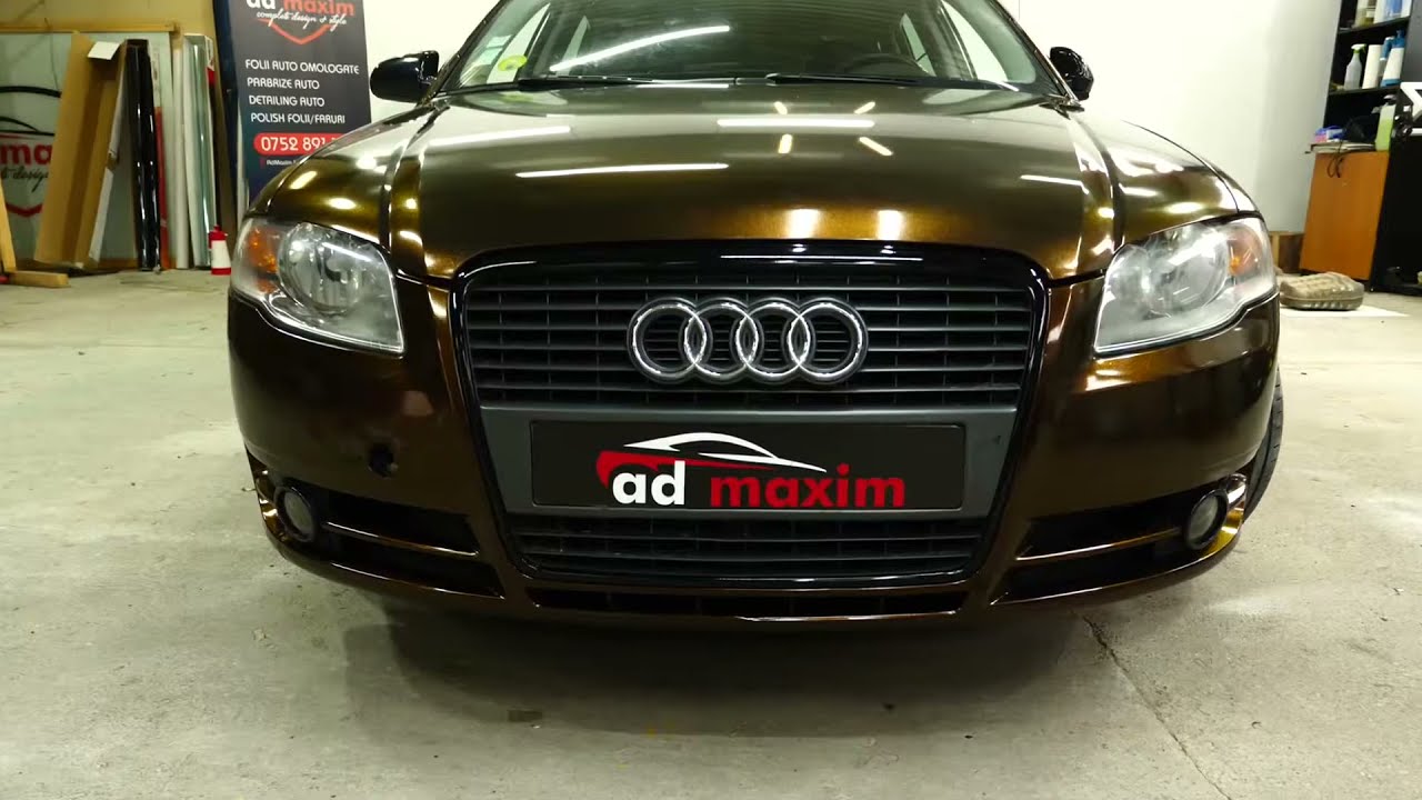 Colantare integrala Audi A4 in Cooper / Black Starlight