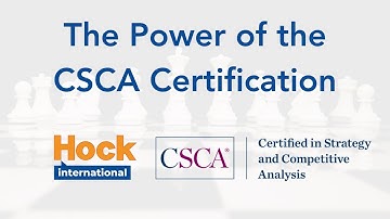 The Power of the CSCA Certification