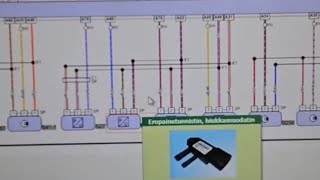 Nykyaikaisen Diesel moottorin sähkötekniikkaa.