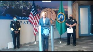 Seattle Mayor Jenny Durkan announces veto to council's budget plan to make drastic cuts to SPD