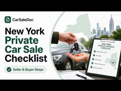 New York Private Car Sale Checklist — Buyer & Seller Steps