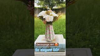Decoupage The Dollar Tree Mini Pottery Vase 🥰😍 Fancy & Easy DIY Crafts